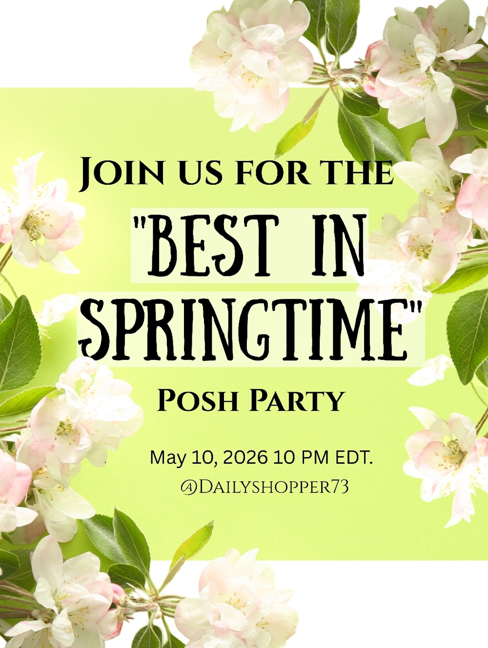 Join Us for the "Best in Springtime" Posh Party